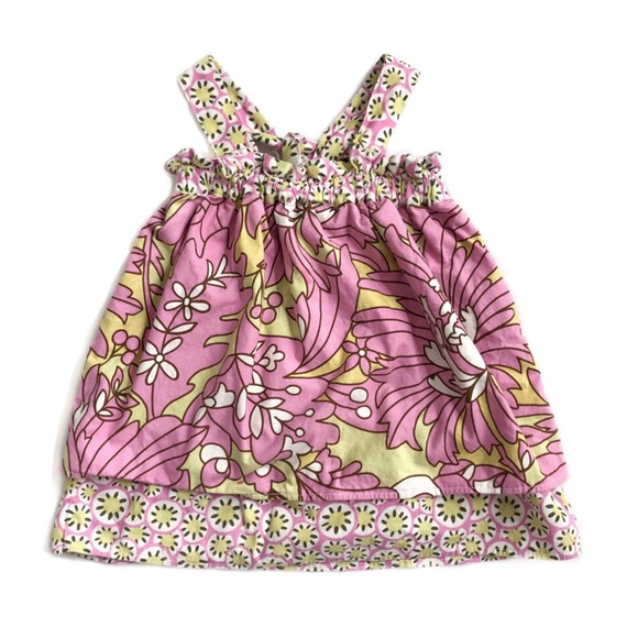⭐️ Pastel Print Bow Back Toddler Girls Dress - Picture 2 of 7